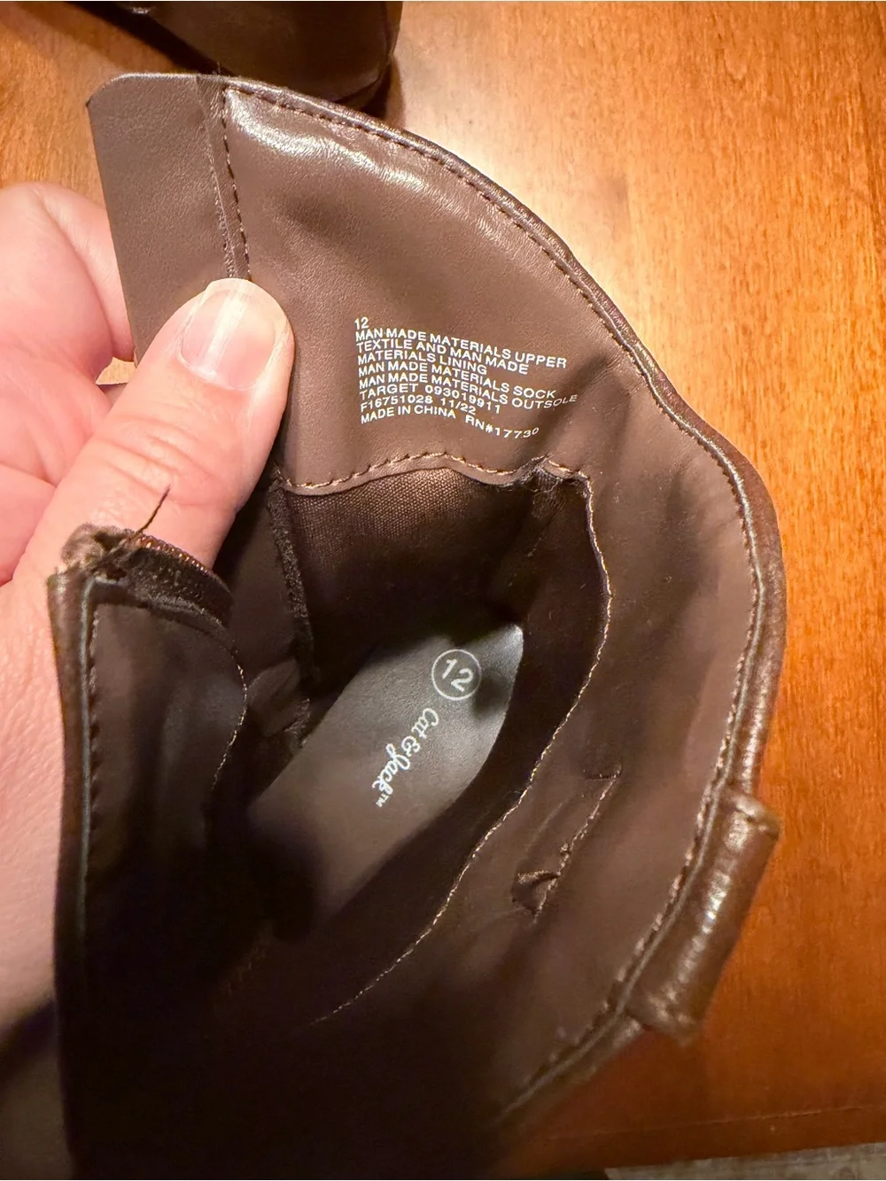 Cat & Jack Brown Embroidered Kids Western Boots